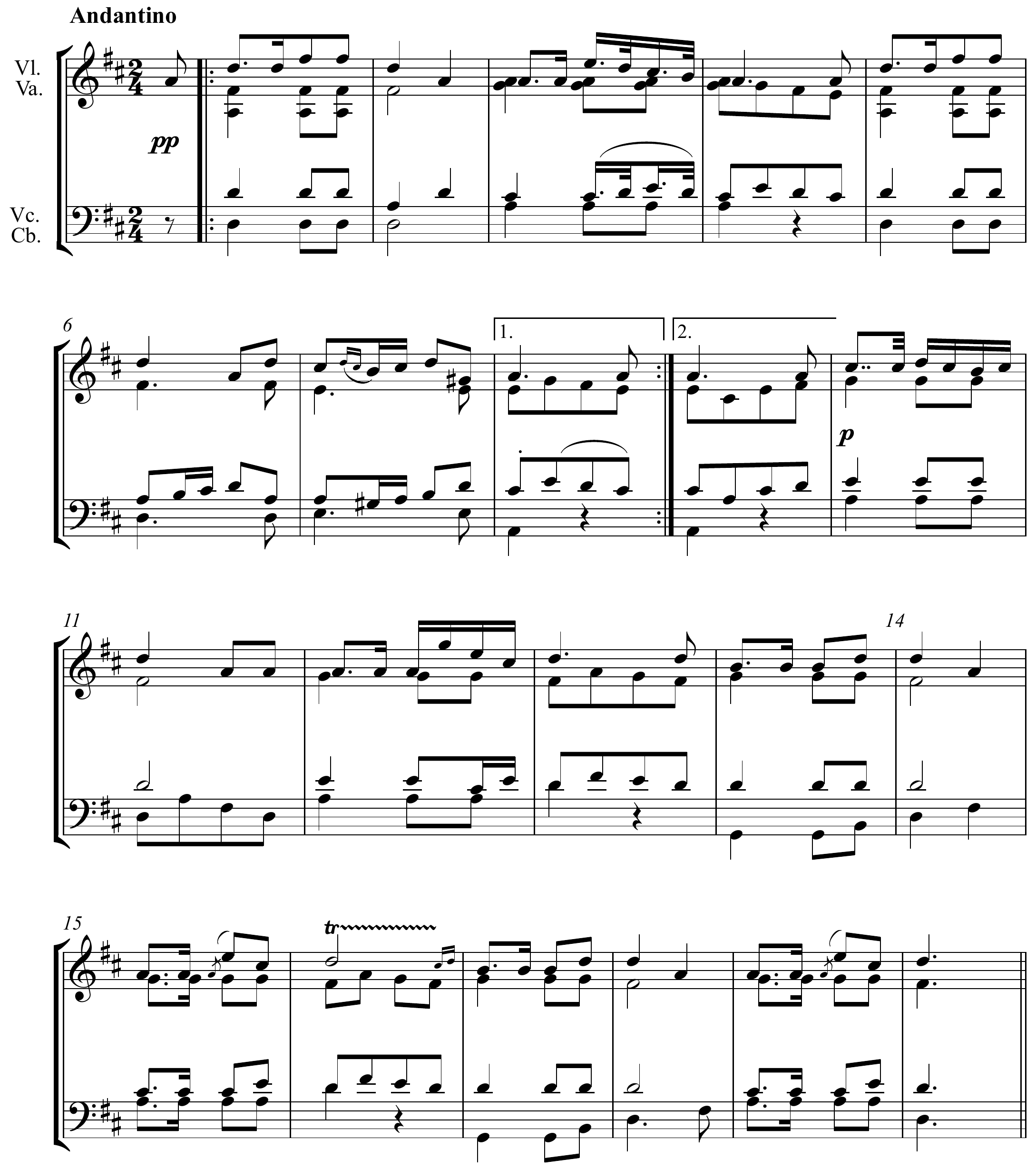 Franz Schubert Piano Quintet, D 667 Altered score page 1