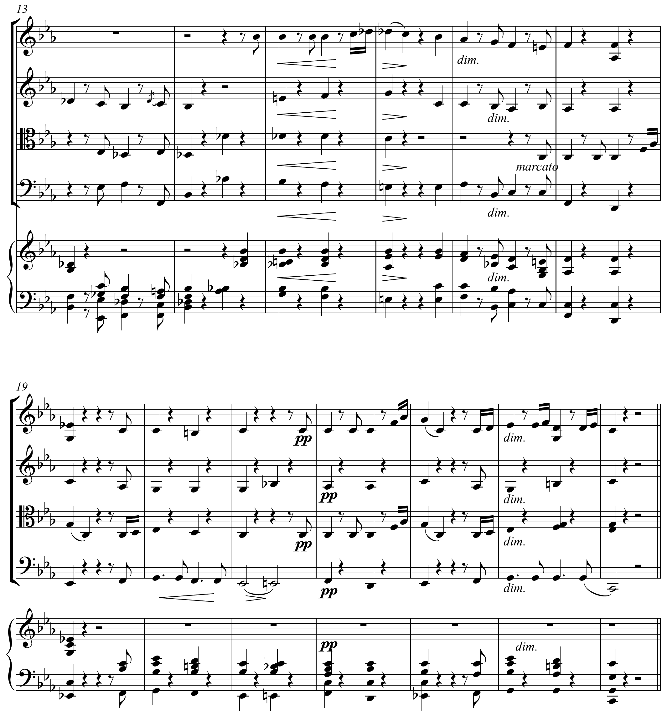 Robert Schumann Piano Quintet Op. 44 Altered score page 2