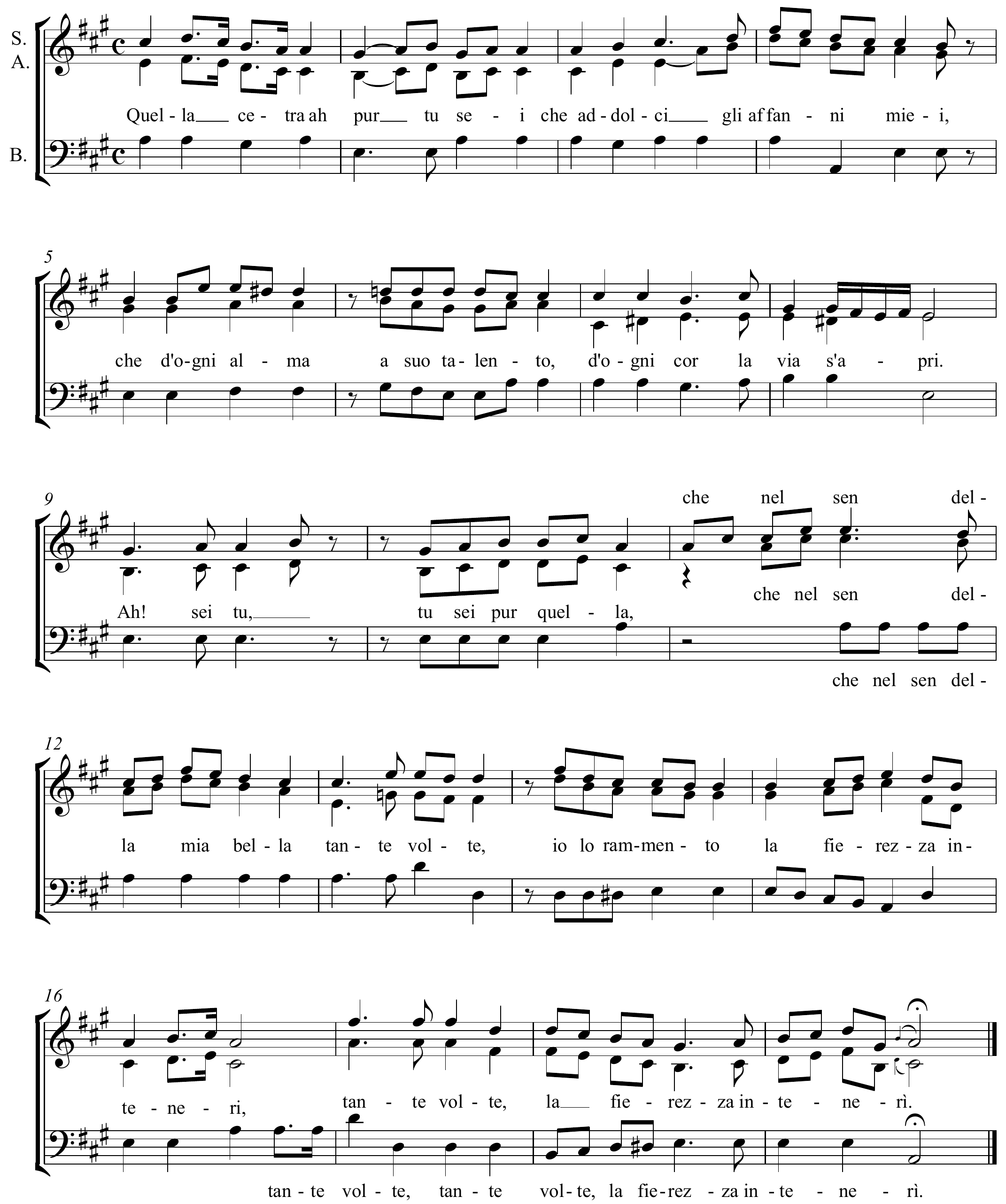 Ludwig van Beethoven Quella cetra Altered score page 1