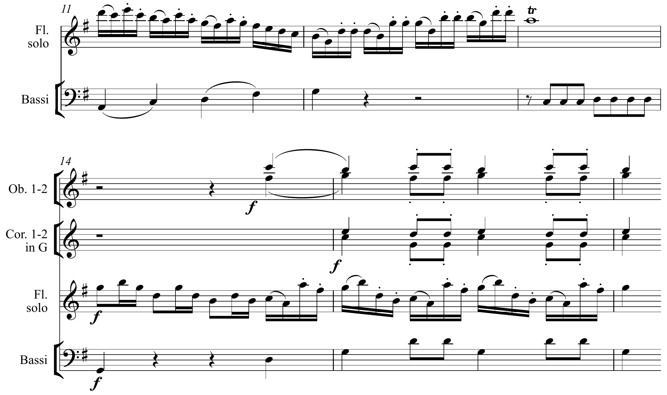 Wolfgang Amadeus Mozart Flute Concerto, KV 313 Altered score page 2
