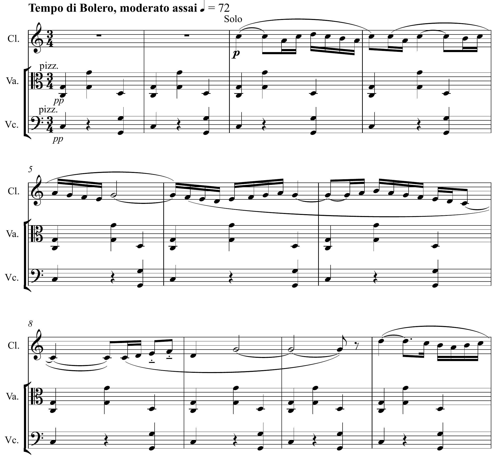 Maurice Ravel Bolero Altered score page 1
