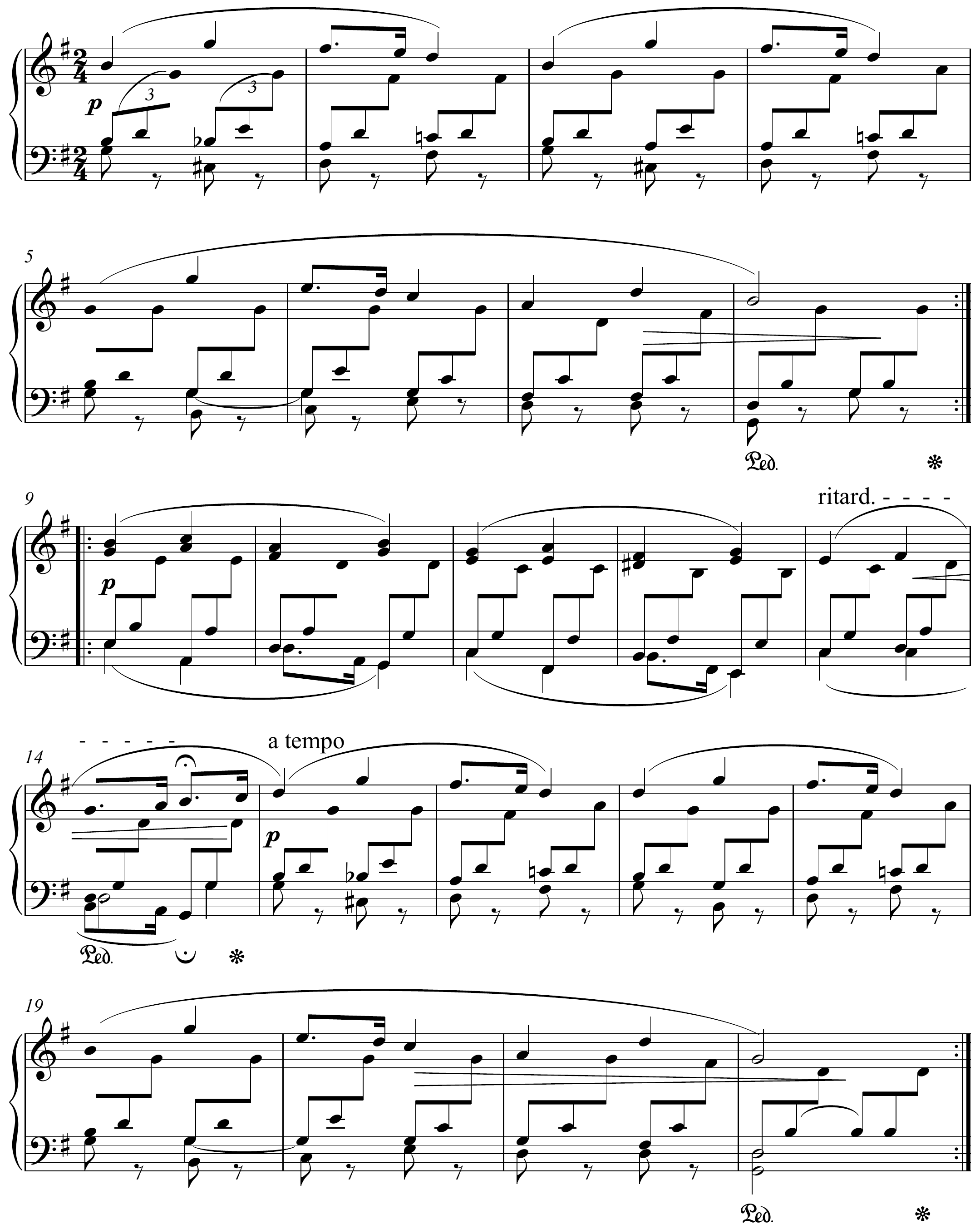 Robert Schumann Kinderszenen Op. 15 Altered score page 1