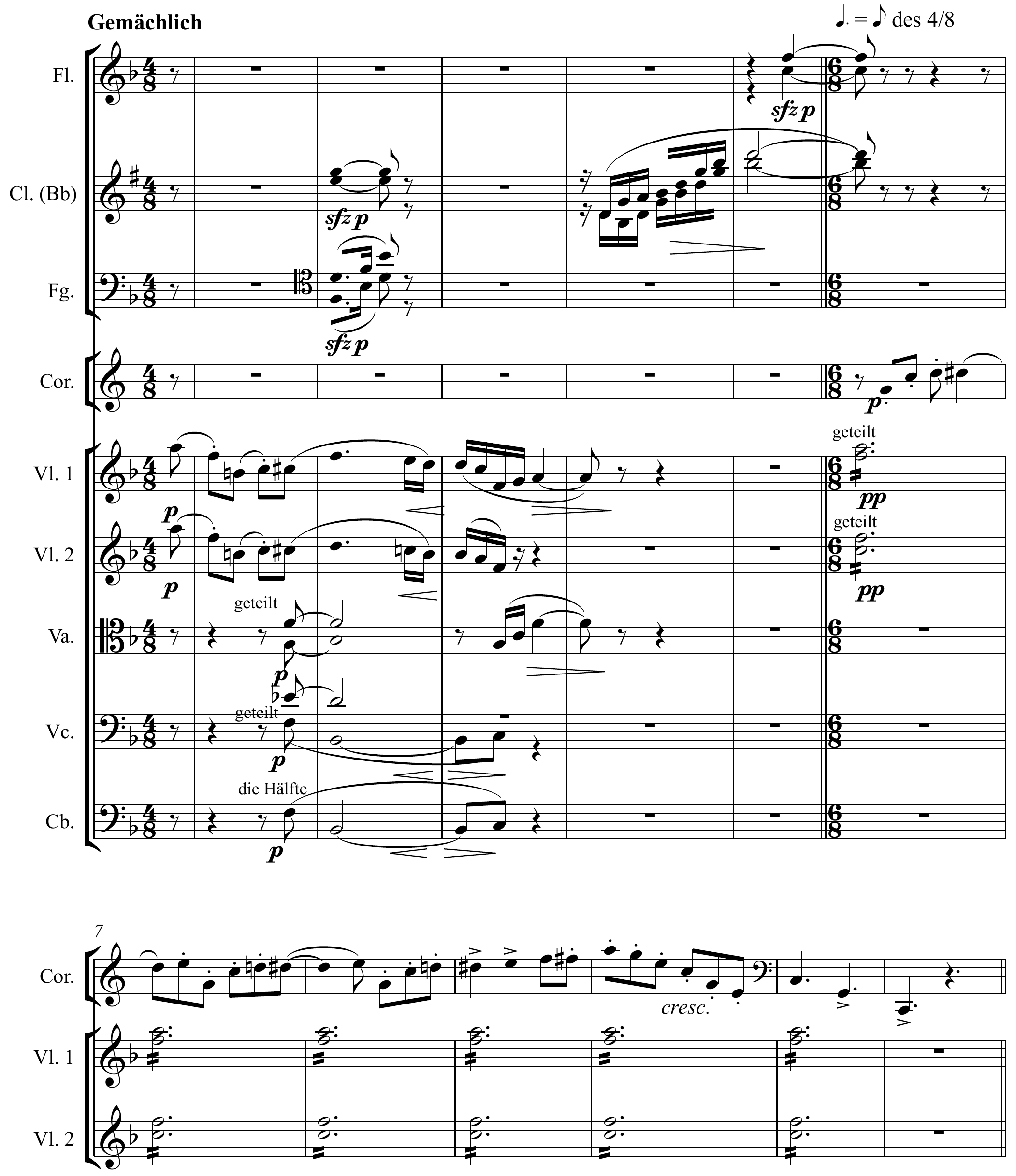 Richard Strauss Till Eulenspiegels lustige Streiche Original score page 1