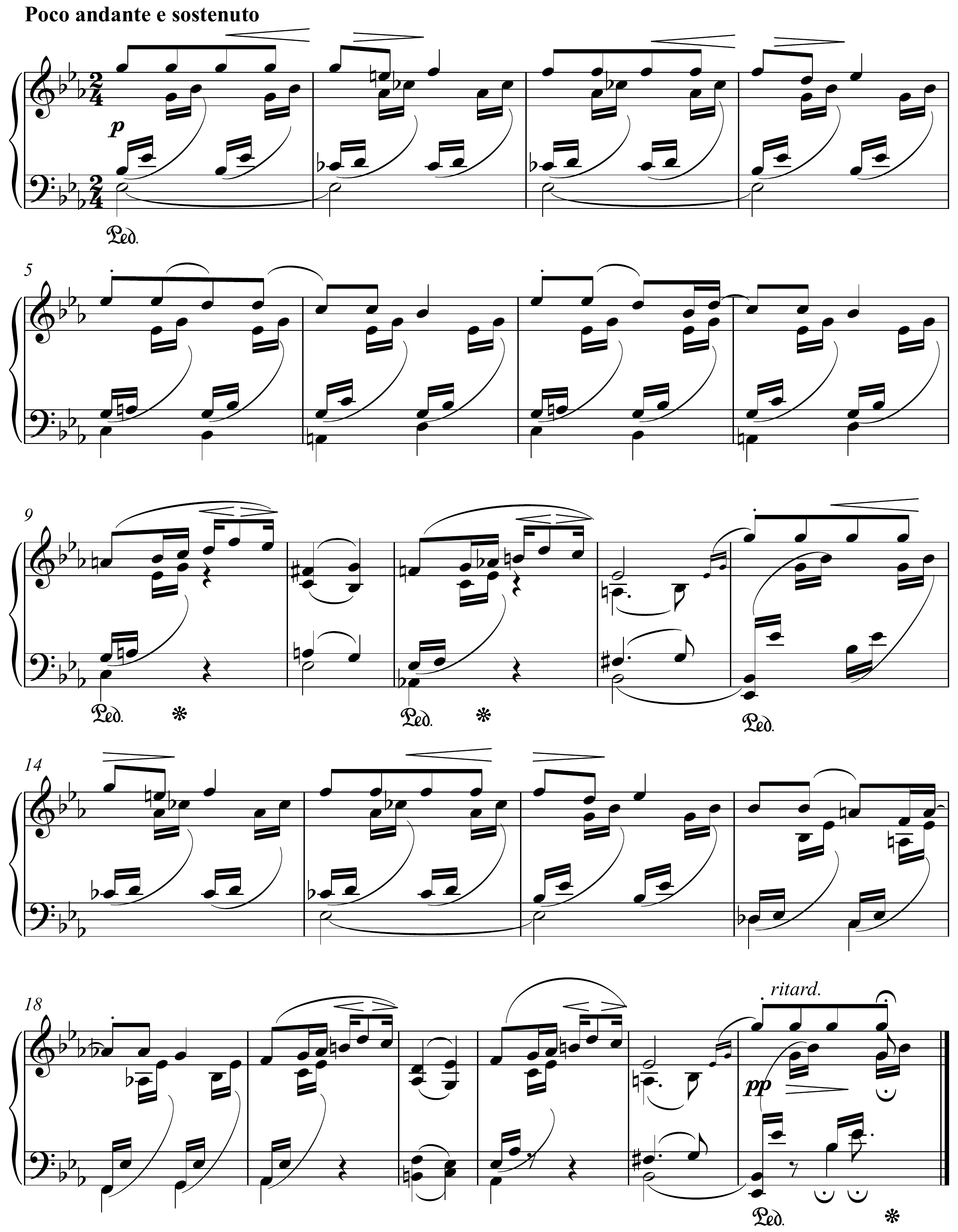 Edvard Grieg Arietta, Op. 12 No. 1 Original score page 1