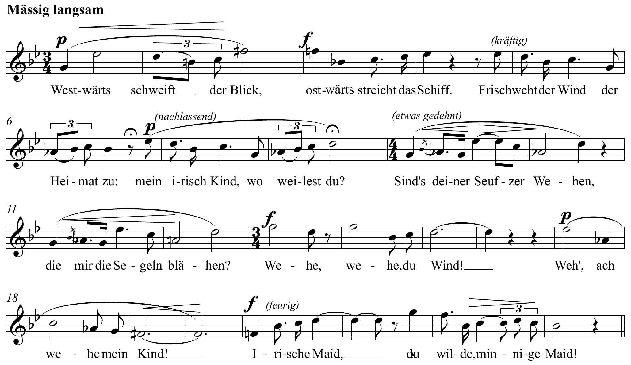 Richard Wagner Tristan und Isolde Original score page 1
